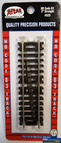 Atl-0525 Atlas Snap-Track Ho Code-83 Straight 2 (50.8Mm) Length (4-Pack) Track/accessories