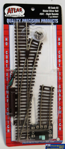 Atl-0541 Atlas Snap-Switch Ho Code-83 18 Radius (457.2Mm) Remote (Solenoid) Right-Hand Turnout