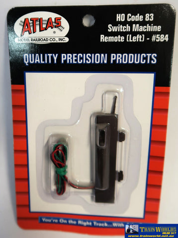 Atl-0584 Atlas Ho Code-83 Remote (Solenoid) Switch Machine Left-Hand Track/accessories