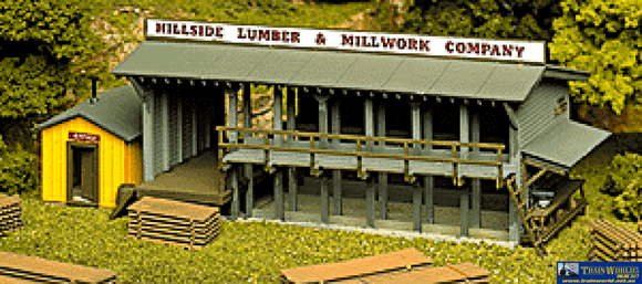 Atl-0750 Atlas Kit Lumber Yard & Office Ho Scale Structures