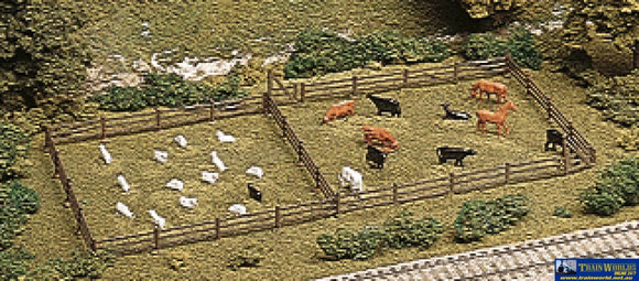 Atl-0777 Atlas 3 Rail Fence & Gate Ho Scale Structures
