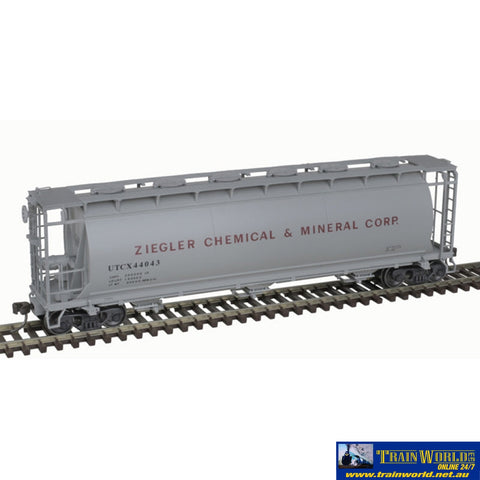 ATL-20007171 Atlas Master Line ACF 3-Bay Cylindrical Hopper - ZIEGLER CHEMICAL #44048 HO Scale Rolling Stock