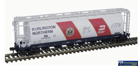 ATL-20007232 Atlas Master Line ACF 6-BAY CYLINDRICAL HOPPER BN Bicentennial #443045 HO Scale Rolling Stock