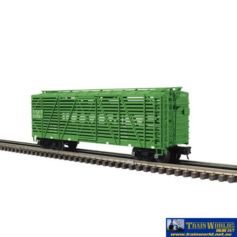 ATL-20024671 Atlas-Trainman ACF 40’ Steel Stock-Car Chicago Burlington & Quincy ’CBQ’ #53061D *Green* O-Scale (2-Rail)