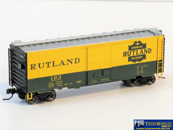 Atl-50003978 40Ft Ps1 Box Car Rutland #163 N Scale Rolling Stock