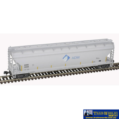 ATL-50006070 PRESSUREAIDE COVERED HOPPER ADM [LEAF] #50008 N Scale Rolling Stock