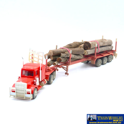 ATM-LTR Aussie Truck Models Log Truck Weathered HO Scale - Vehicle