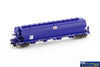 AUS-AGH12 Auscision XGAY Grain Hopper WGBY Grain Hopper AWB Blue - 4 Wagon Pack - HO Scale - Rolling Stock