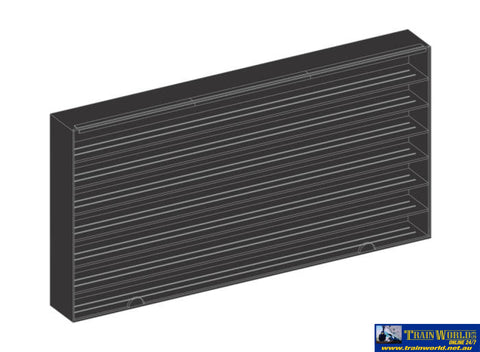 AUS-AMA52 AuscisionHO Scale Wall Hung Display Case - Black L93cm x D6cm x H54cm - Part