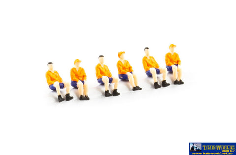 AUS-AMF03 Auscision Models Modern Seated Locomotive Driver Figures - 6 Pack HO Scale Figure