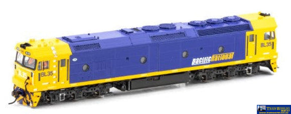 Aus-Bl11 Auscision Bl-Class Bl35 Pn Intermodal Blue/Yellow Recessed Foot-Holes At #1 End