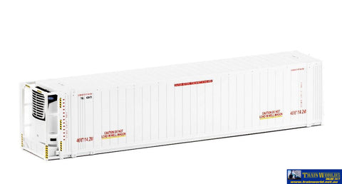Aus-Con104 Auscision 466 Reefer- Container -Toll Version 2- White With No Logo (Twin-Pack) Ho Scale