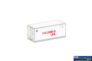 Aus-Con171 Auscision 20’ Smooth Side Container ’Columbus Line V2’ #Sudu 2200856 & 2201071