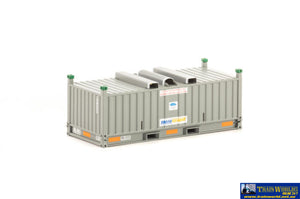 Aus-Con45 Auscision 20 Coil Steel Container Pacific National Grey - Twin Pack (Rv-007 & Rv-071) Ho