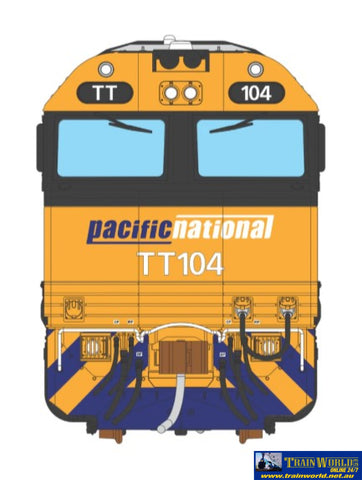 Aus - La21 Auscision 3D Wooden Loco Wall Art *1:8 Scale* Gt46C - Ace Tt104 ’Pacific National’