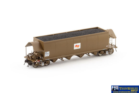 Aus-Nch104 Auscision Nhhf Coal Hopper Freight Rail Wagon Grime With Candy L7 - 4 Car Pack Ho Scale