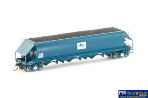 Aus-Nch112 Auscision Chs Coal Hopper Ptc Blue With Black/Blue L7 - 4 Car Pack Ho Scale Rolling Stock