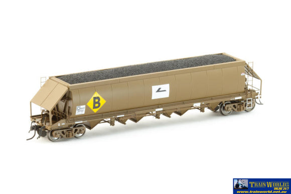 Aus-Nch117 Auscision Nhgf Coal Hopper Sra Wagon Grime With Faded L7 & Large ’B’ - 4 Car Pack Ho