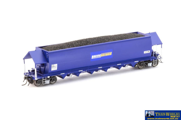 Aus-Nch90 Auscision Nhvf-Type Coal-Hopper Pn Blue With Pacific National Logos #Nhvf-35123-X 35126-M
