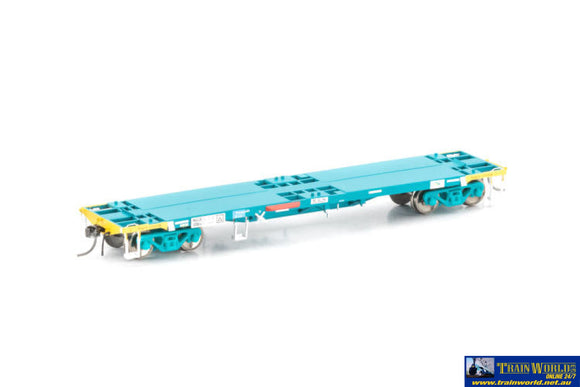 Aus-Ncw34 Auscision Nqjx Container Wagon Rsa Teal - 4 Car Pack Ho Scale Rolling Stock