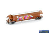 AUS-NGH100 Auscision Faded SRA Red with SSR Logos Grain Lid XCS Bogies & Graffiti - Single Wagon HO-Scale Rolling Stock