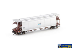 Aus-Ngh46 Auscision Nghf Grain Hopper With Roof Walks Ptc Red/Silver Black/Blue L7 - 4 Car Pack Ho