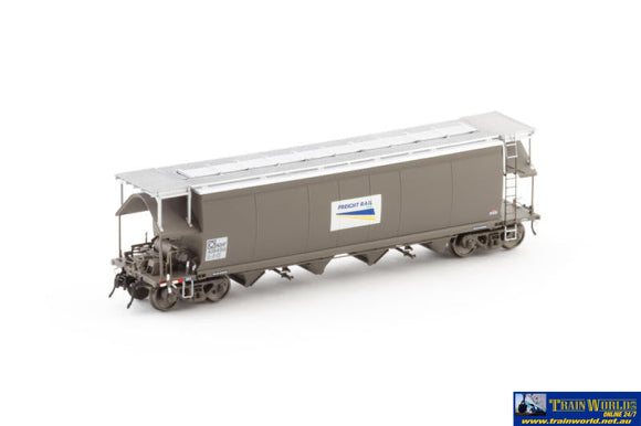 Aus-Ngh55 Auscision Nghf Grain Hopper With Roof Walks Freight Rail Wagon Grime White Logos - 4 Car