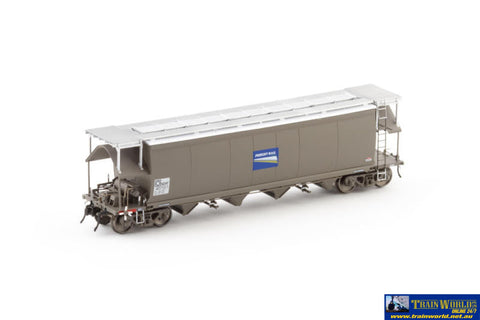 Aus-Ngh56 Auscision Nghf Grain Hopper With Roof Walks Freight Rail Wagon Grime Blue Logos - 4 Car