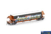 AUS-NGH72 Auscision BGKF Grain Hopper Faded SRA Red with SSR Logos Grain Lid DCA Bogies & Graffiti - Single Wagon