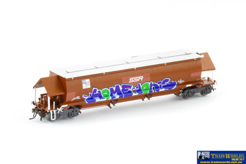 AUS-NGH73 Auscision BGKF Grain Hopper Faded SRA Red with SSR Logos Grain Lid DCA Bogies & Graffiti - Single Wagon