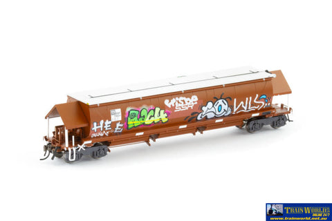 AUS-NGH75 Auscision BGKF Grain Hopper Faded SRA Red with SSR Logos Grain Lid DCA Bogies & Graffiti - Single Wagon