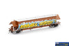 AUS-NGH82 Auscision Faded SRA Red with SSR Logos Grain Lid XCS Bogies & Graffiti - Single Wagon HO-Scale Rolling Stock