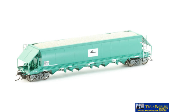 Aus-Nlh01 Auscision Npzh Limestone Hopper Freightcorp Faded Ptc Blue #1 With L7 - 4 Car Pack