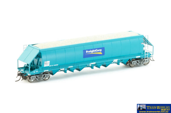 Aus-Nlh04 Auscision Npzh Limestone Hopper Freightcorp Faded Ptc Blue #2 With Logos - 4 Car Pack