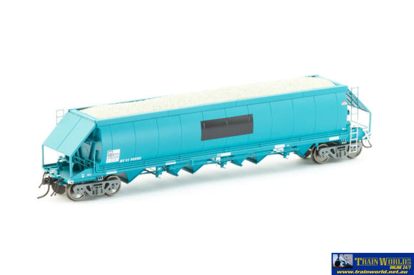 Aus-Nlh06 Auscision Npzh Limestone Hopper Pacific National Faded Ptc Blue #2 With Patch Job - 4 Car