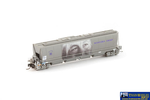 AUS-NNFH05 - N Scale - MGFH Flour Hopper - Manildra Group Wagon Grime (Daryl ’Rum’ Henschke) - Single Wagon Rolling
