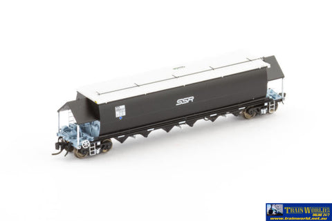 AUS-NNGH03 BGVF-Type Grain Hopper N Scale - BGVF Grain Hopper - SSR Black with SSR Logo - Single Wagon N-Scale