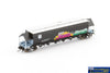 AUS-NNGH06 BGVF-Type Grain Hopper N Scale - BGVF Grain Hopper - SSR Black with SSR Logo & Graffiti - Single Wagon