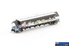AUS-NNGH17 BGVF-Type Grain Hopper N Scale - BGVF Grain Hopper - SSR Black with SSR Logo & Graffiti - Single Wagon