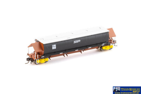 AUS-NNGH45 N Scale - BGKF Grain Hopper - SSR Black with Yellow XCS Bogies & SSR Logo - Single Wagon - Rolling Stock