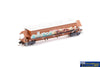 AUS-NNGH52 N Scale - BGKF Grain Hopper - SSR Faded SRA Red with DCA Bogies SSR Logo & Graffiti - Single Wagon - Rolling