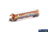 AUS-NNGH54 N Scale - BGKF Grain Hopper - SSR Faded SRA Red with DCA Bogies SSR Logo & Graffiti - Single Wagon - Rolling