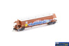 AUS-NNGH57 N Scale - BGKF Grain Hopper - SSR Faded SRA Red with DCA Bogies SSR Logo & Graffiti - Single Wagon - Rolling