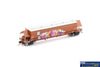 AUS-NNGH61 N Scale - BGKF Grain Hopper - SSR Faded SRA Red with XCS Bogies SSR Logo & Graffiti - Single Wagon - Rolling