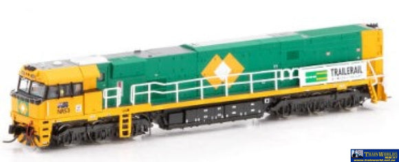 Aus-Nnr05 Auscision Nr-Class Nr53 Trailerail Orange/Green N-Scale Dcc-Ready Locomotive