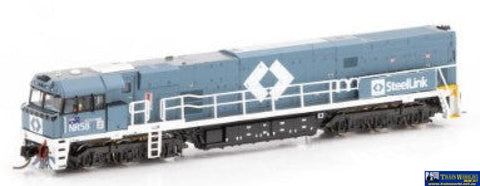 Aus-Nnr09 Auscision Nr-Class Nr58 Steellink Grey/White N-Scale Dcc-Ready Locomotive