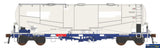 AUS-NPH07 Auscision NPHH Cement-Hopper (4-Pack) ’Pacific National Wagon Grime/Blue with PN Logos x1,Patch Job x3 Wagons