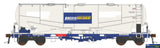AUS-NPH07 Auscision NPHH Cement-Hopper (4-Pack) ’Pacific National Wagon Grime/Blue with PN Logos x1,Patch Job x3 Wagons