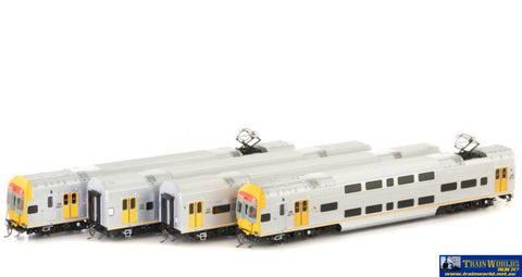Aus-Nps52 Auscision V-Set (4-Car) #v49 Transport Nsw Trainlink Red/grey/yellow-Livery With