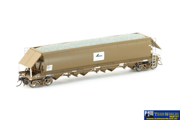 Aus-Nqh01 Auscision Npzh Gravel Hopper Freightcorp Wagon Grime With Faded L7 - 4 Car Pack Ho-Scale